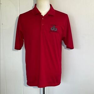 -US Army Paratrooper Jumpmaster Red Polo by Lifesigns S/S Men's Size Medium